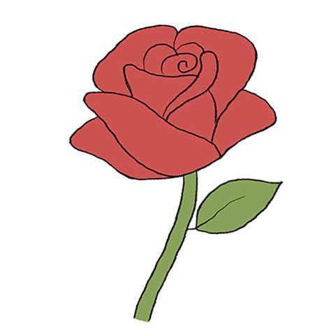 How to Draw a Rosebud - Easy Drawing Tutorial For Kids