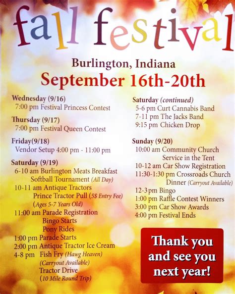 Burlington Fall Festival This Weekend – Clinton County Daily News