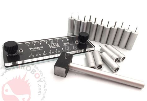 Punch and Die Set (16 different punch tool from 0,5mm to 2mm) | RP-PD ...