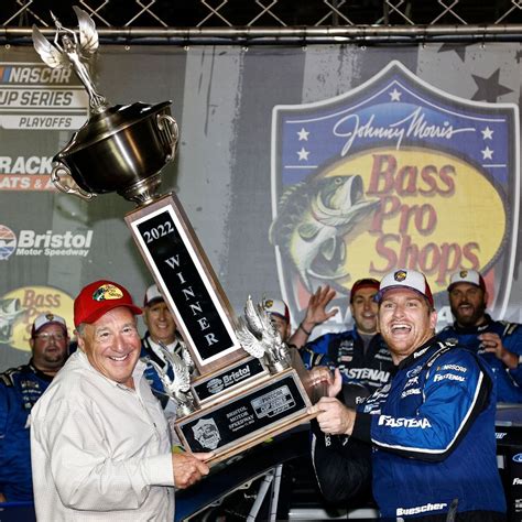 Buescher earns victory in Bass Pro Shops Night Race, while Cup Playoff field is trimmed to 12 ...