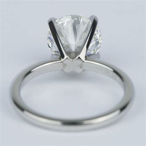 2 Carat Platinum Round Diamond Solitaire Ring