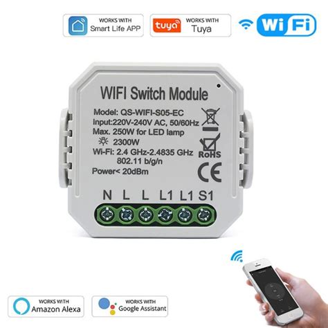 Tuya Wifi Smart Switch - Módulo interruptor inteligente Wifi oculto