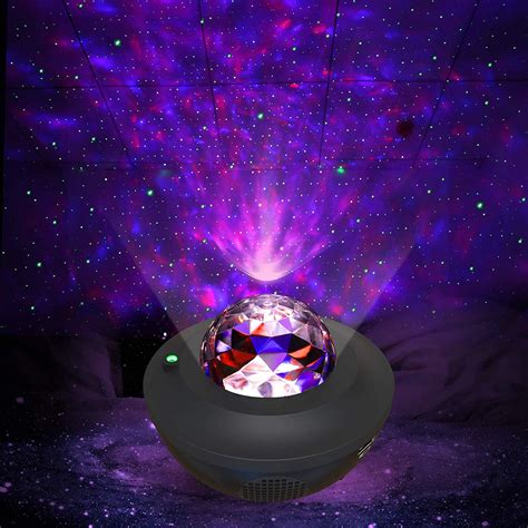 LED Galaxy Projector Light Starry Night Lamp Star Sky Night Light Voice Control | eBay