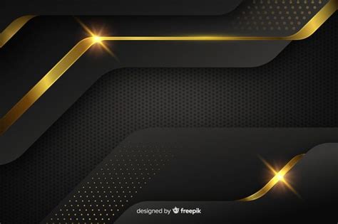 Download Dark Background With Golden Abstract Shapes for free | Dark ...