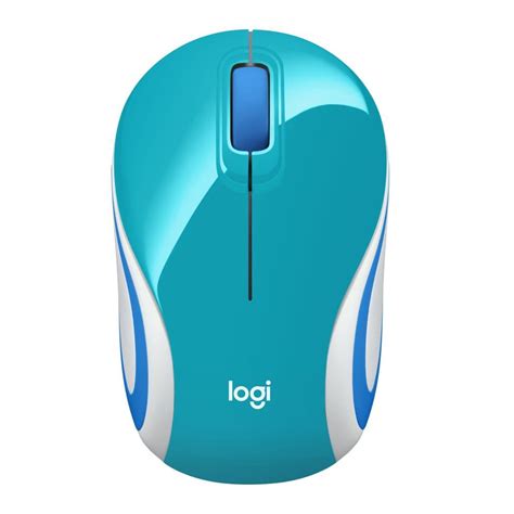 Logitech M187 Ultra Portable Mini Wireless Mouse, Teal - Walmart.com ...