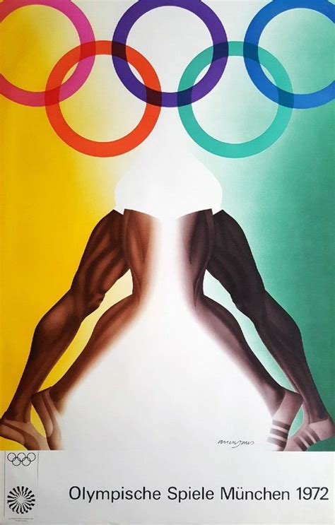 1972 Summer Olympics Munich by Allen Jones - Original Vintage Poster ...