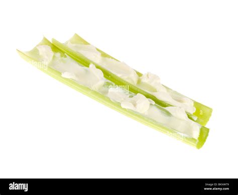 Celery Sticks with Cream Cheese Stock Photo - Alamy