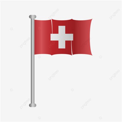 Switzerland Flag Vector, Switzerland, Flag, Switzerland Flag Waving PNG and Vector with ...