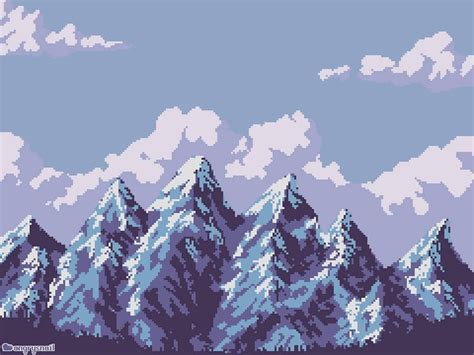 Mountains | Arte pixel, Arte, Dibujos