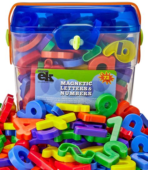 Magnetic Letters and Numbers – 72 Educational Refrigerator Fun Learning ...