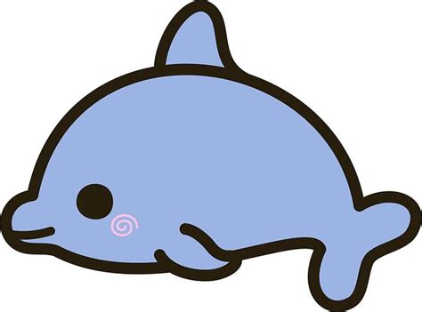 Cute dolphin Sticker by peppermintpopuk | Cute animal drawings kawaii, Cute kawaii drawings ...