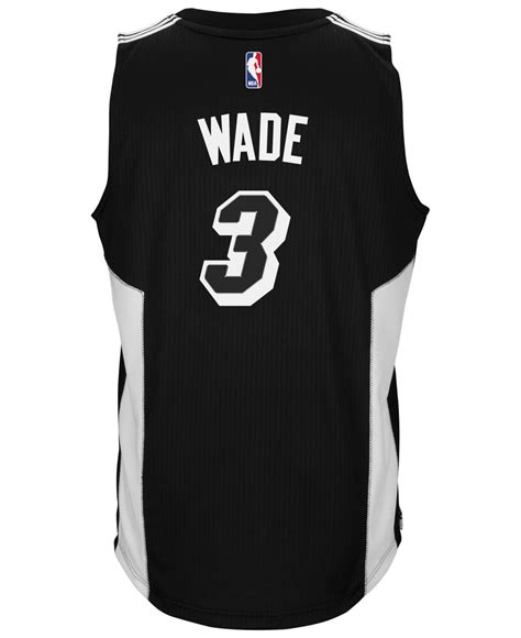 Lyst - Adidas Men's Dwyane Wade Miami Heat New Swingman Jersey in Black for Men