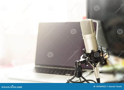 Microphone Condenser for Recording Music and Vocals Stock Photo - Image ...