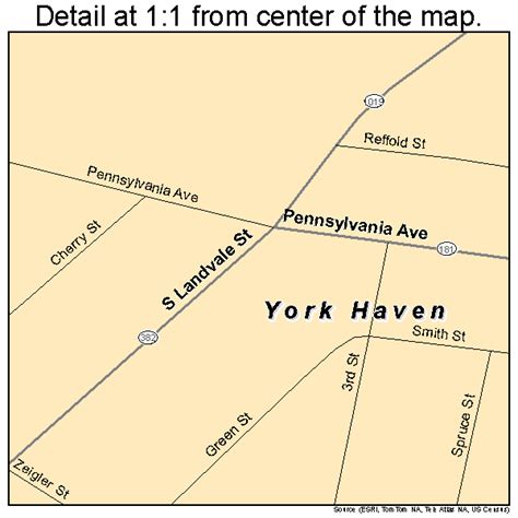 York Haven Pennsylvania Street Map 4287080