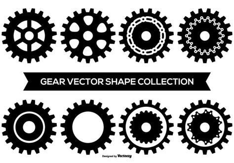 Vector Gear Shape Collection 130932 Vector Art at Vecteezy