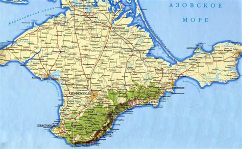 Crimea Peninsula Map - Crimea Ukraine • mappery