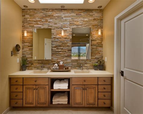 21+ Modern Stone Wall Bathroom Designs, Decorating Ideas | Design ...