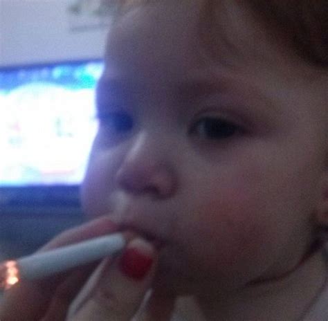 People Who Are Mad About This Baby Smoking A Cigarette Don't Understand How Hard Life Is ...