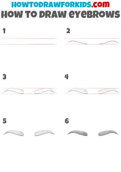 How to Draw Eyebrows - Easy Drawing Tutorial For Kids