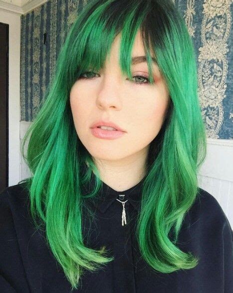 Extreme Hair Colors, Vivid Hair Color, Green Hair Colors, Hair Inspo ...