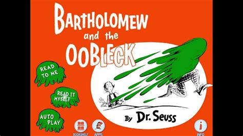 Bartholomew and the Oobleck - Dr. Seuss - YouTube