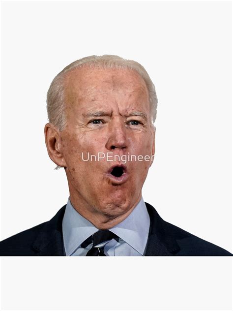 "Joe Biden face" Sticker for Sale by UnPEngineer | Redbubble