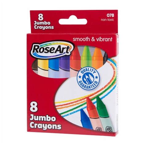 Rose Art Smooth And Vibrant 8 Count Jumbo Crayons, 1 Unit - Pick ‘n Save