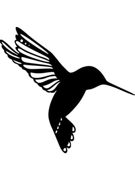 Hummingbird Stencil Printable - Printable Templates