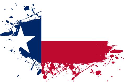 Printable State Flag of Texas - Ink Splat | Vector Country Flags of the ...