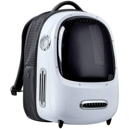 Pet Backpack Cat Travel Backpack Built-in Fan Puppy Lighting Backpack Pet Ventilated Backpack ...