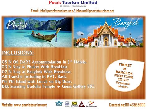 PEARLS TOURISM : PHUKET & BANGKOK TOUR PACKAGE @ DISCOUNTED PRICE