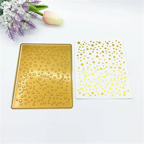 Star Background Dies Scrapbooking New Arrival HOT FOIL PLATE Hot ...