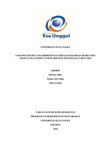 (PDF) UNIVERSITAS ESA UNGGUL | wulan nadia - Academia.edu