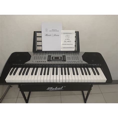 global gl-400 keyboard piano organ w/ keyboard stand | Shopee Philippines