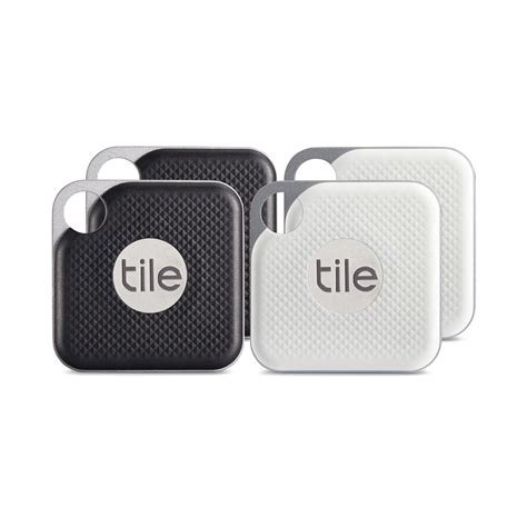 Tile Pro - Wireless Security Tag - Black+White Combo 4-pack | Billig