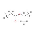 Isopropyl propanoate C6H12O2 structure - Flashcards | StudyHippo.com