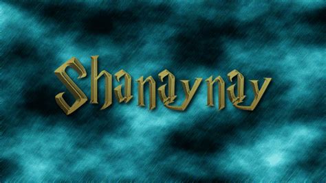 Shanaynay Logo | Outil de conception de nom gratuit à partir de texte flamboyant