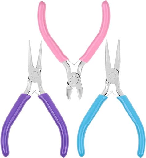 Amazon.com: Shynek Jewelry Pliers, 3pcs, Tools with Needle/Chain Nose ...