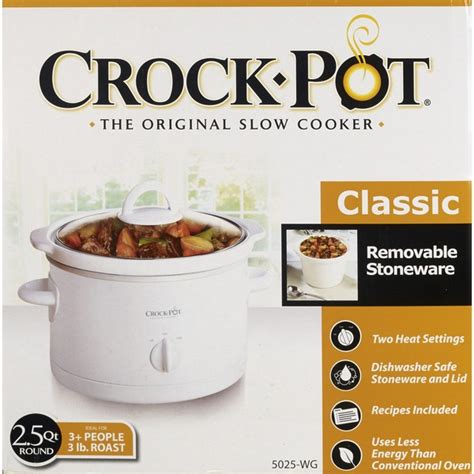 Crock Pot Classic 2.5 Quart Crock Pot, Polka Dot