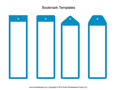 Make Your Own Bookmark Template