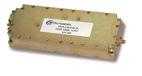 GaN Broadband RF Solid State Power Amplifier: 20MHz-6.0GHz