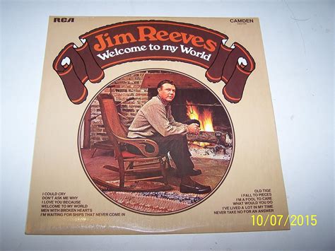 JIM REEVES Welcome To My World LP: Amazon.co.uk: Music