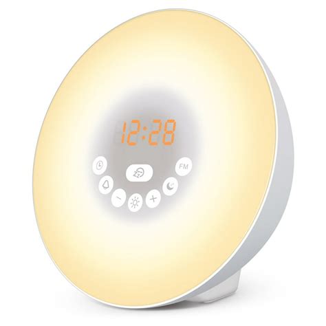 Sunrise Alarm Clock, Smart Wake up Light Sleep Aid Digital Alarm Clock with Sunset Simulation ...