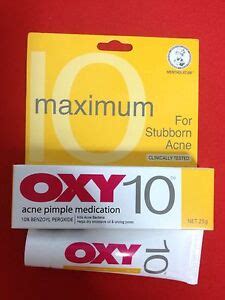 25g OXY 10 - 10% Benzoyl Peroxide Acne Pimple Medication - Maximum ...