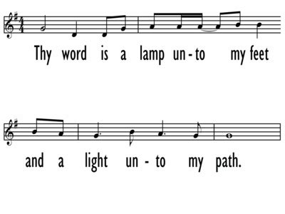 THY WORD IS A LAMP UNTO MY FEET - Lead Line | Digital Songs & Hymns