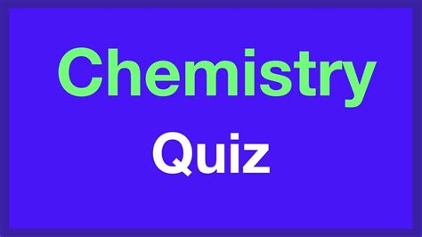 Science Quiz - 10 Chemistry Quiz Questions And Answers -Science Questions For Teachers - YouTube