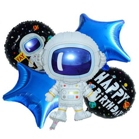 Excellent A Set Astronaut Shaped Balloon Space Theme Balloon Children's ...