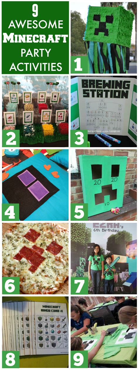 Check Out These 15 Awesome Minecraft Party Activities! | Minecraft party activities, Party ...