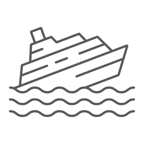 Best Silhouette Of Sinking Ship Illustrations, Royalty-Free Vector ...