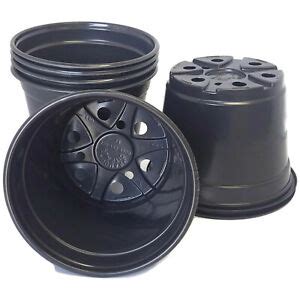 6 inch Round Black Plastic Pots - SET OF 50 - Landmark pot Nursery 709951638019 | eBay